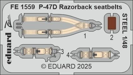 Eduard BIG49468 P-47D Razorback for MINIART 1/48