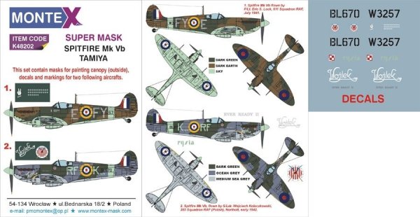Montex K48202 SPITFIRE MK Vb 1/48