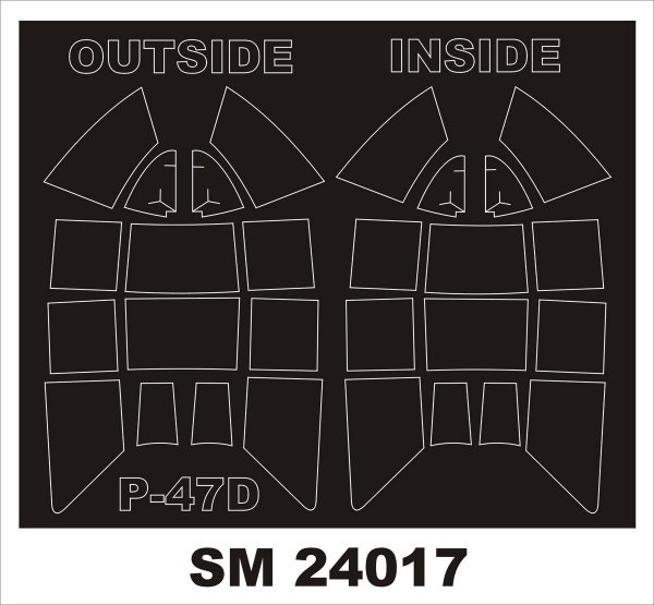 Montex SM24017 P-47D RAZORBACK Kinetic 1/24