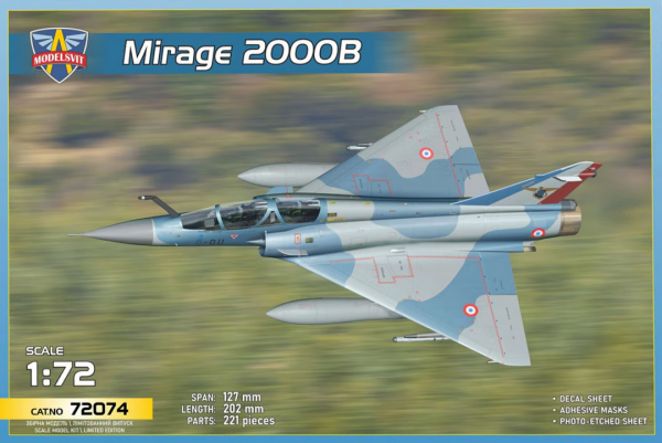 Modelsvit 72074 Mirage 2000B 1/72