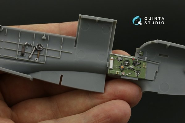 Quinta Studio QD48534 Fairey Fulmar Mk.II 3D-Printed &amp; coloured Interior on decal paper (Trumpeter) 1/48