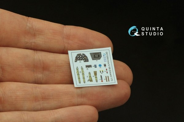 Quinta Studio QD72063 Avia S-199 3D-Printed &amp; coloured Interior on decal paper (Eduard) 1/72