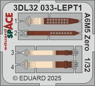 Eduard 3DL32033 A6M5 Zero SPACE TAMIYA 1/32