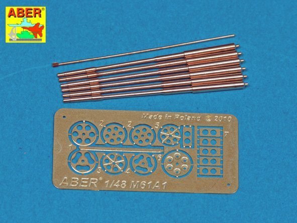 Aber A48 050 Set of barrels for 20 mm gun M61A1used in modern US Force aircrafts (1:48)
