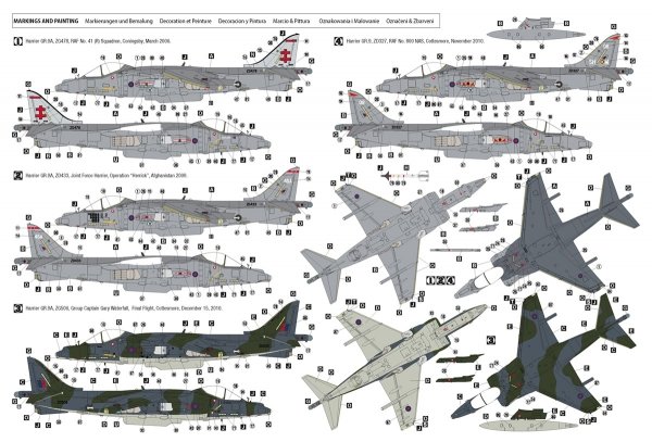 Hobby 2000 48044 Harrier GR.9 ( Hasegawa + CARTOGRAF + MASKI ) 1/48
