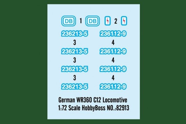 Hobby Boss 82913 German WR360 C12 Locomotive (1:72)
