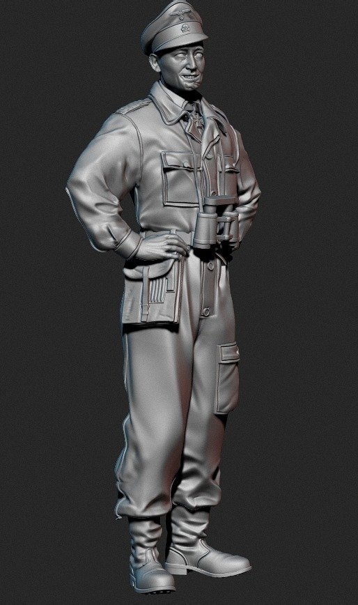 Panzer Art FI35-081 Waffen-SS tank officer Kursk battle No.1 1/35