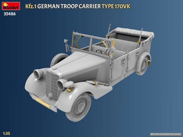 MiniArt 35486 Kfz.1 German Troop Carrier Type 170VK 1/35
