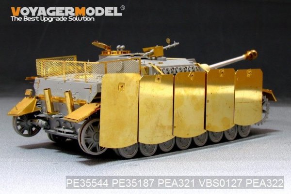 Voyager Model PEA321 WWII German StuG.IV Pivot-Mounting Swinging Type Hull Side Armour Skirts (For DRAGON) 1/35