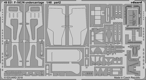Eduard BIG49208 F-16C/ N 1/48 TAMIYA
