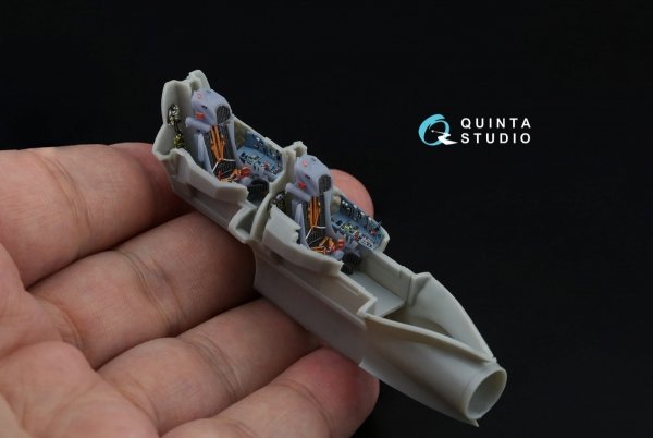 Quinta Studio QD+72167 Su-17UM3 3D-Printed &amp; coloured Interior on decal paper (Modelsvit) (with 3D-printed resin part) 1/72