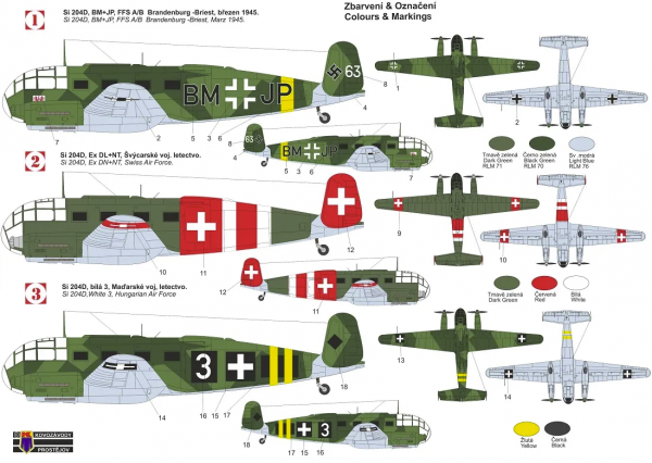 Kovozavody Prostejov KPM0331 Siebel Si 204D 1/72