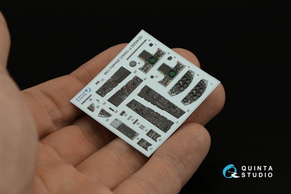 Quinta Studio QD48282 F-104A/С 3D-Printed &amp; coloured Interior on decal paper (Kinetic) 1/48
