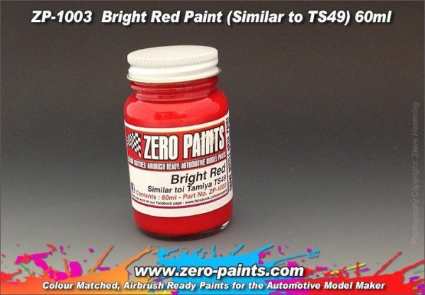 Zero Paints ZP-1003 Bright Red Paint ( Similar to TS49) 60ml