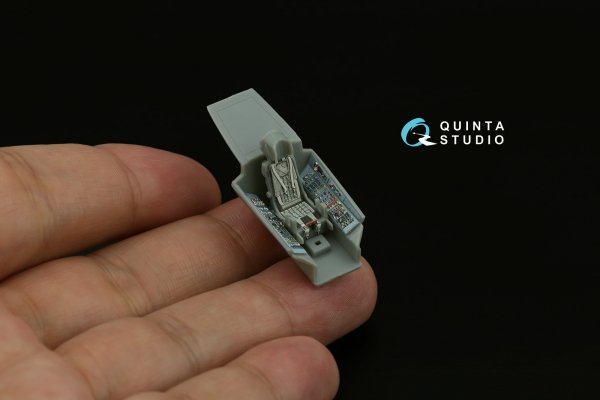 Quinta Studio QD+72183 Su-27 3D-Printed &amp; coloured Interior on decal paper (Trumpeter) (with 3D-printed resin part) 1/72