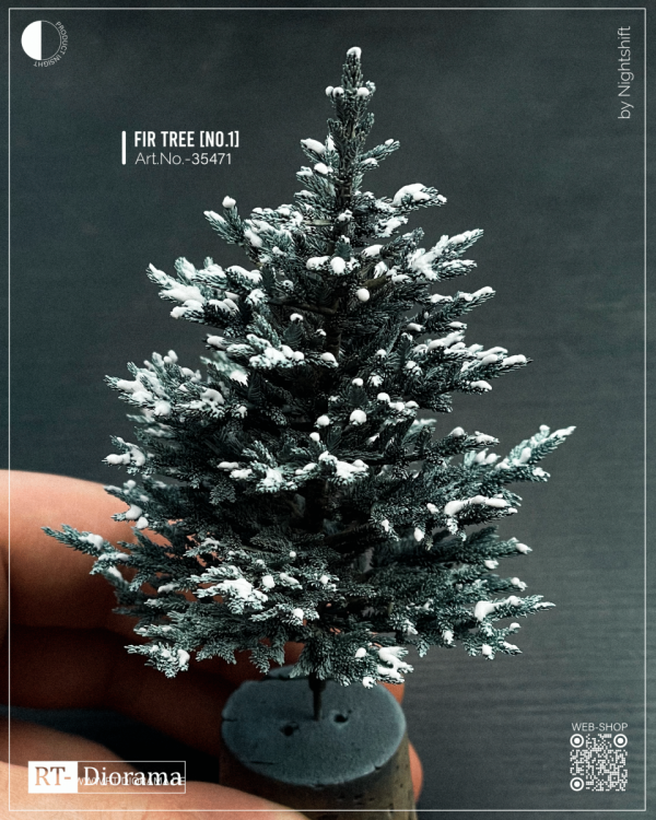 RT-Diorama 35471 FIR TREE - 3D Printed Tree Model 1/35