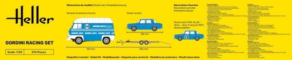 Heller 50328 Gordini Racing Set 1/24