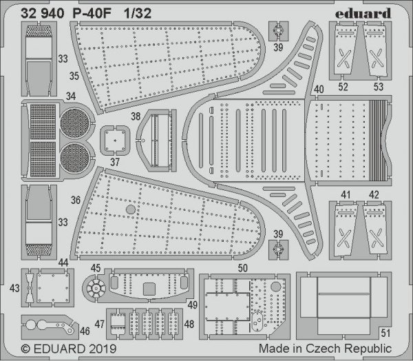 Eduard 32940 P-40F 1/32 TRUMPETER
