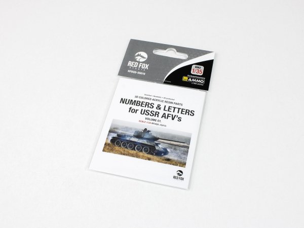 Red Fox Studio QS-35015 Numbers and Letters for USSR AFV's vol.01 1/35