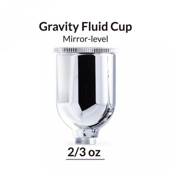 Gaahleri 42274 20 ml Airbrush Mirror-Level Gravity Fluid Airbrush Cup