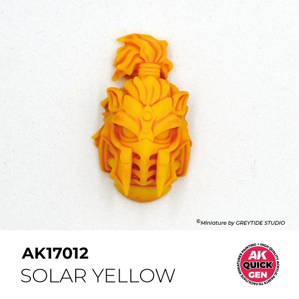 AK Interactive AK17012 SOLAR YELLOW – QUICK GEN COLOR 18ml