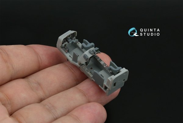 Quinta Studio QD+72190 AH-1W 3D-Printed &amp; coloured Interior on decal paper (Dream Model) 1/72