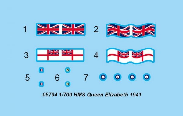 Trumpeter 05794 HMS Queen Elizabeth 1941 1:700