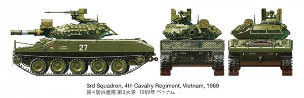 Tamiya 35365 U.S. Airborne Tank M551 Sheridan (Vietnam War) 1/35