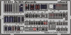 Eduard 32634 Ju 88A placards 1/32 Revell