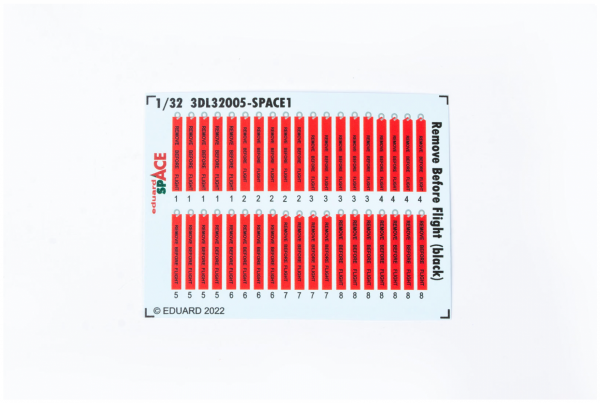 Eduard 3DL32005 Remove Before Flight (black) 1/32