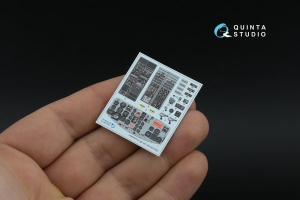 Quinta Studio QDS-35158 UH-1B 3D-Printed &amp; coloured Interior on decal paper (Trumpeter) (Small version) 1/35