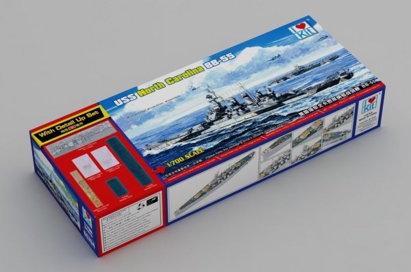 I Love Kit 65704 Top Grade North Carolina BB-55 1/700