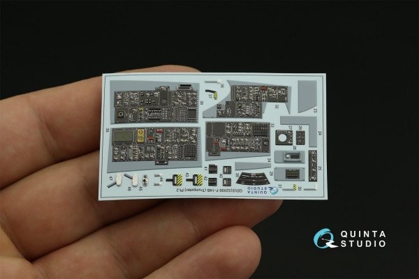 Quinta Studio QD32099 F-14B 3D-Printed &amp; coloured Interior on decal paper (Trumpeter) 1/32