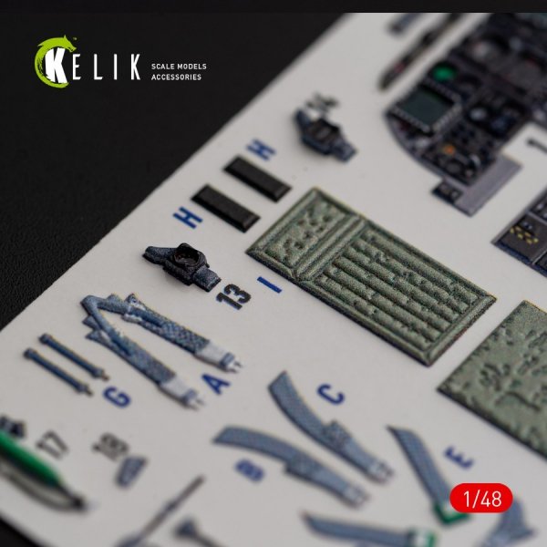 KELIK K48018 A-10C &quot;Thunderbolt II&quot; interior 3D decals for Italeri kit 1/48