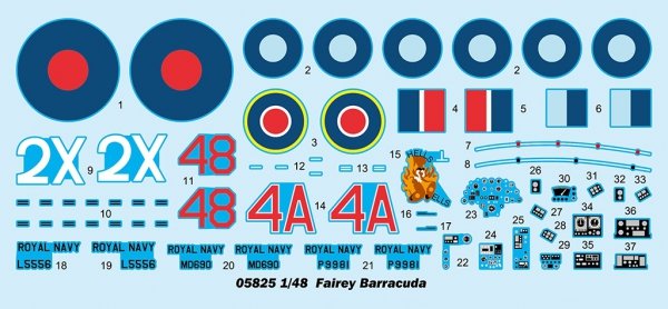 Trumpeter 05825 Fairey Barracuda WW II Torpedo Bomber 1/48