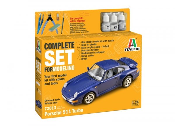 Italeri 72013 Porsche 911 - Complete Set For Modeling - Starter kit 1/24