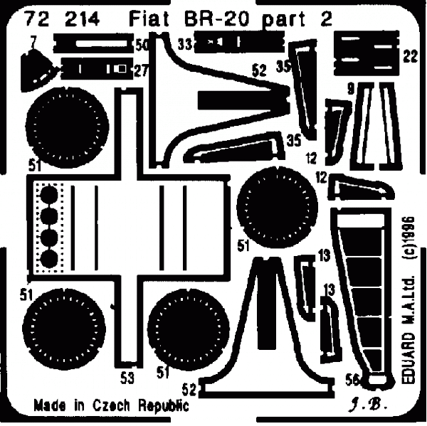 Eduard 72214 Fiat BR-20 1/72 ITALERI