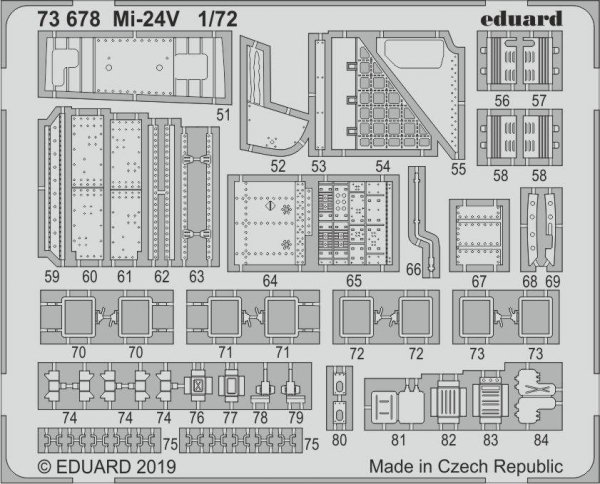 Eduard 73678 Mi-24V ZVEZDA 1/72