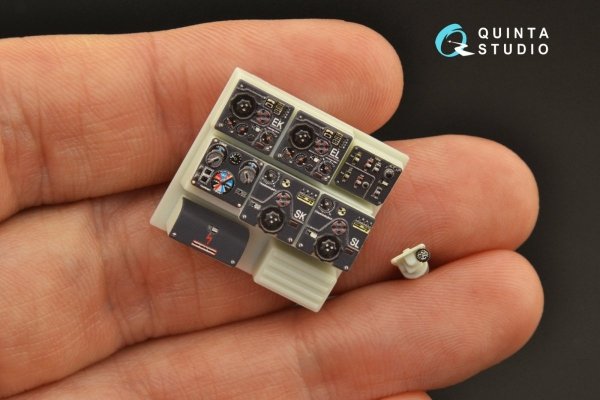 Quinta Studio QD32125 He 111 P/H 3D-Printed &amp; coloured Interior on decal paper (Revell/ProModeler) 1/32