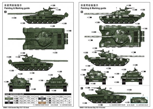 Trumpeter 09601 Soviet Obj.172 T-72 Ural 1/35