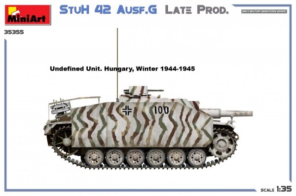 MiniArt 35355 StuH 42 Ausf. G LATE PROD 1/35