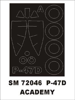 Montex SM72046 P-47D ACADEMY