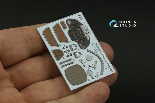 Quinta Studio QD32207 I-16 Type 29 3D-Printed coloured Interior on decal paper (ICM) 1/32