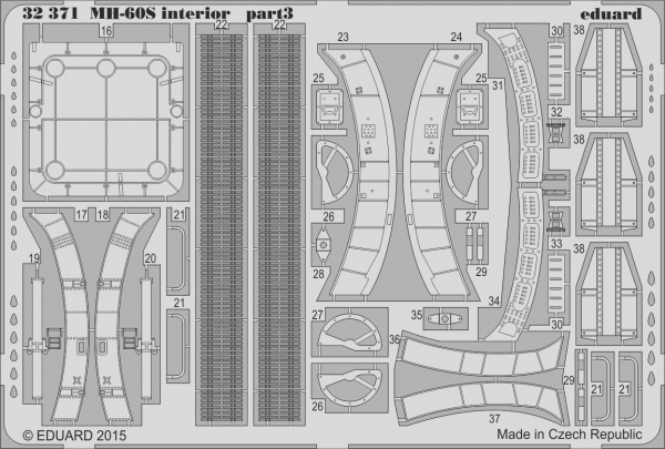Eduard 32371 MH-60S interior 1/35 ACADEMY