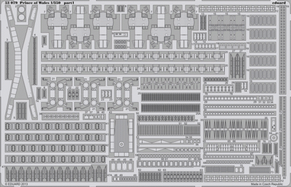 Eduard 53079 Prince of Wales 1/350 Tamiya