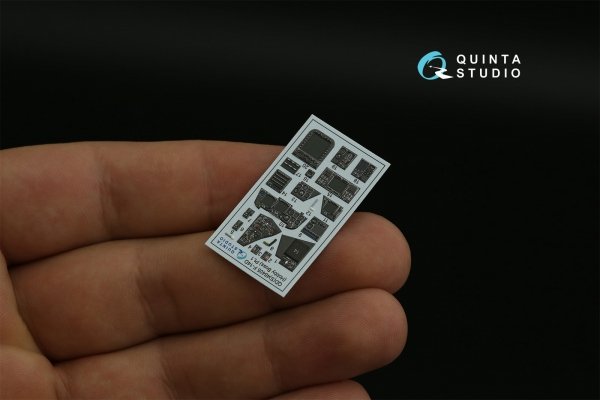 Quinta Studio QDS-48405 F-14D 3D-Printed &amp; coloured Interior on decal paper (Hobby Boss) (Small version) 1/48