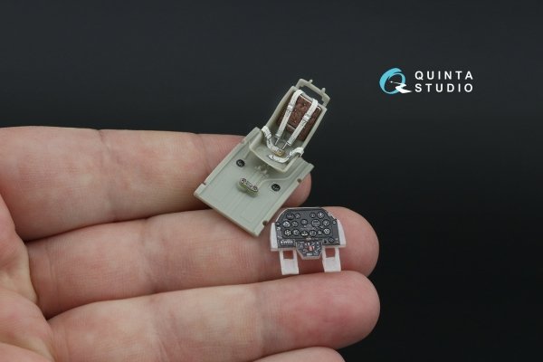 Quinta Studio QD48473 P-51A 3D-Printed coloured Interior on decal paper (Accurate Miniatures/Academy) 1/48