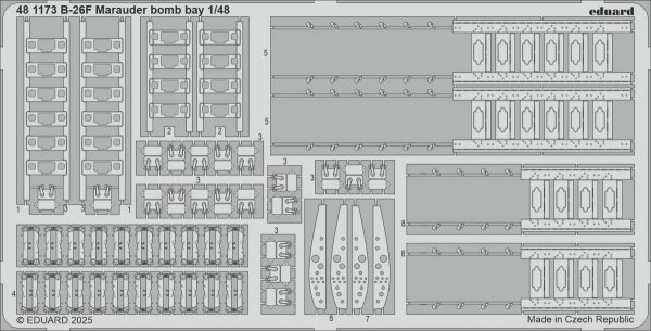 Eduard 481173 B-26F Marauder bomb bay ICM 1/48