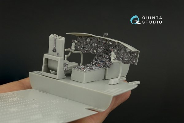 Quinta Studio QD35124 CH-47D 3D-Printed coloured Interior on decal paper (Trumpeter) 1/35
