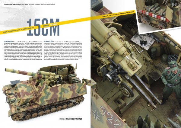 AK Interactive AK4907 WORN ART COLLECTION ISSUE 05 – GERMAN ARTILLERY - Bilingual English/Spanish